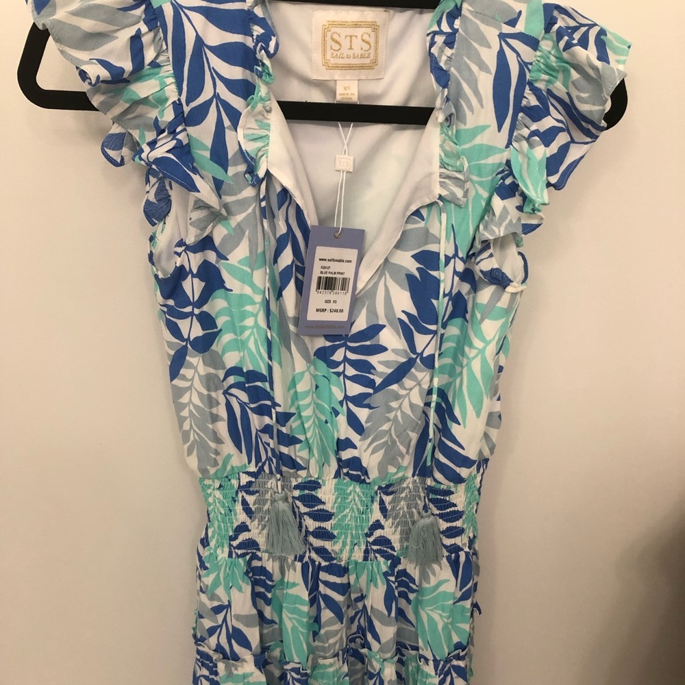 New w Tag Sail to Sable dress. Gorgeous fabric.